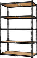 LEVELEVE 5-Tier Heavy Duty Storage Shelving Unit, 2000 lbs Capacity, Adjustable Metal Utility Shelf, 48" L x 18" W x 73" H for Garage, Kitchen, Pantry, Basement, Bathroom, Laundry
