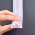 Bathroom Foldable Block water Stopper sealing strip shower threshold dam Self-adhesive silicone shower barrier (72 Inch-Transparent)