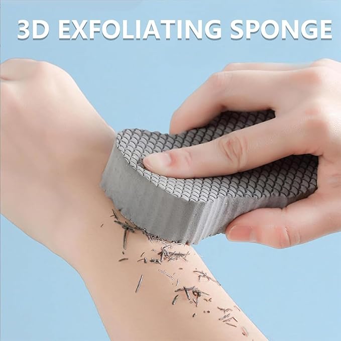 Magic Exfoliating Bath Sponge, 3D Super Soft Exfoliating Bath Sponge, Gentle & Effective Exfoliation, Highly Absorbent Design for Convenience and Durability (4PCS)