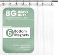 BAROSSA Design XLong Shower Curtain Liner with 96 inches Height - 6 Bottom Magnets, Waterproof PEVA, PVC Free, Metal Grommets, Clear, 72x96