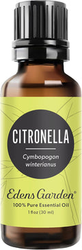 Edens Garden Citronella Essential Oil- 100% Pure Premium Grade, Undiluted, Natural, Therapeutic, Aromatherapy, The Best for Diffuser, Skin, Candle, Kid Safe 30 ml (1 fl oz)