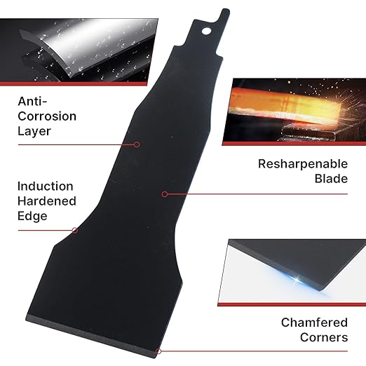 4inch (100mm) HCS reciprocating Saw Blade Saber Shovel Length Cleaning Tool for Removing Tile Grout Glue Gaps, etc.…
