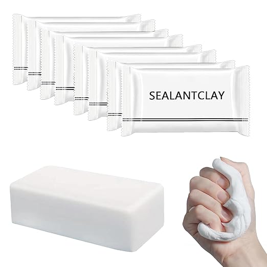 2025 Upgrade Repair Sealing Clay, Waterproof Sealant Mastic, Cement Crack Filler, Quick Mending Mud for Drain Connection, Wall Hole, Air Conditioning Hole Waterproof Seal Putty (6)