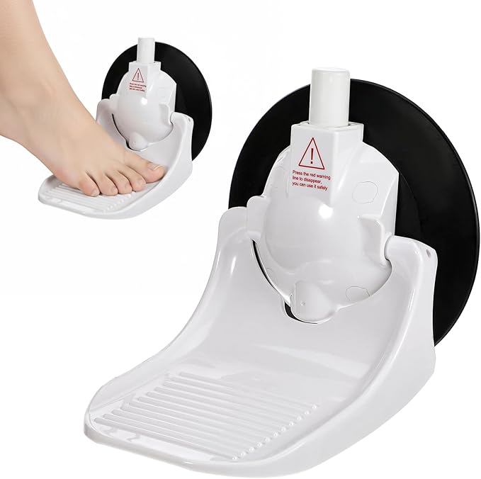 Shower Foot Rest for Shaving Legs Foldable Pedicure Stand with Powerful Suction Cup Reusable Non-Slip Foot Stand Suitable for Inside Bathroom Shower Space-Saving Easy Installation