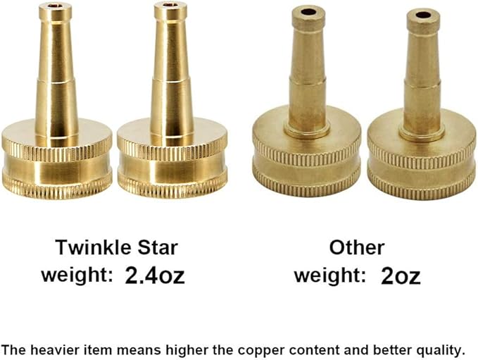 Twinkle Star Brass Jet Sweeper Jet Nozzle, 2 Pack, TWIS3431