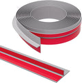 T-Shaped Door Draft Stopper, 1.97 in x 20 Ft Silicone Seal Strip for Windows Gaps, Weather Stripping Seal Strip Shower Sweep, Grey