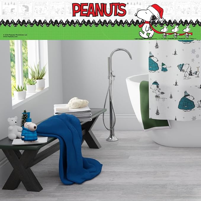 Peanuts Snoopy Puffer Coat Holiday Christmas Soap/Lotion/Hand Sanitizer Resin Pump Dispenser, 17.24 Ounces, (Officially Licensed Product) by Franco Collectibles