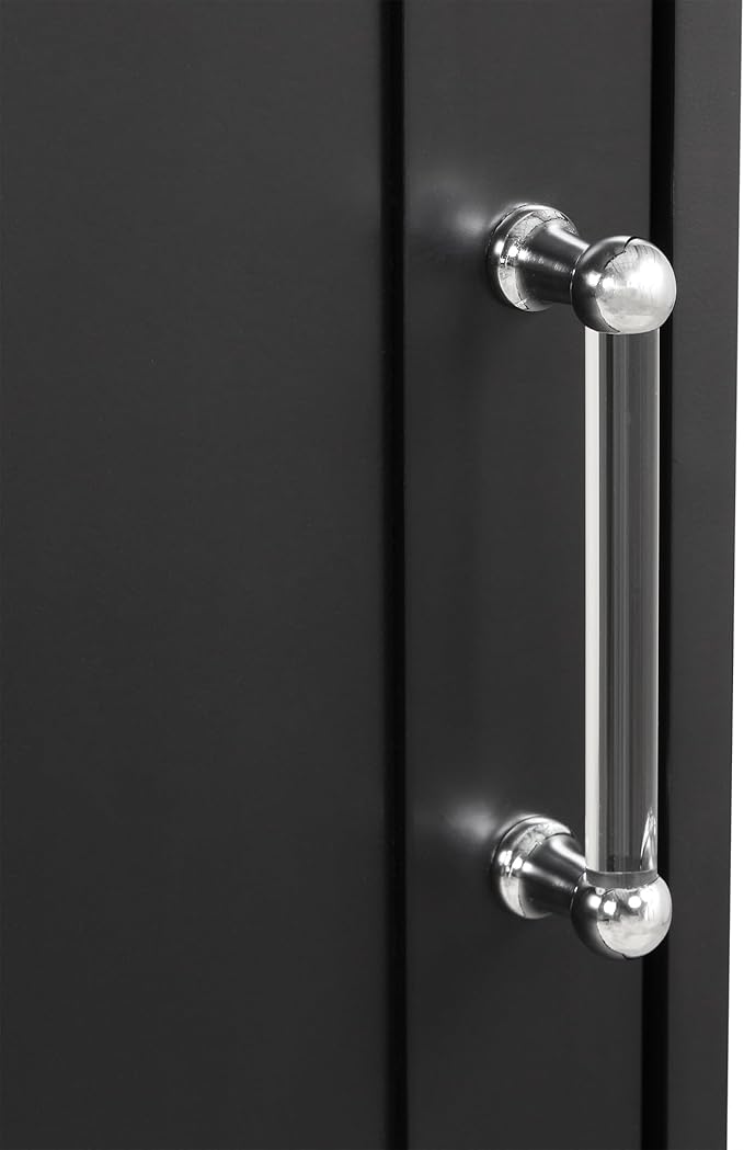 Favfurish 68" Tall Bathroom Storage Cabinet with Door and 2 Drawer,Modern Linen Cabinets w/Adjustable Shelf & Magnetic Door Stopper,Freestanding Organizer for Bath Room,Study,Office,Kitchen Black