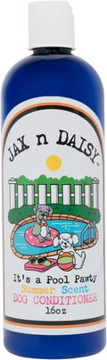 Jax n Daisy it s a Pool Pawty Summer Scent Dog Conditioner Essential Oil Conditioner for Dogs Gentle Dog Hair Cruelty Free Vegan Fur Made in The USA 16oz