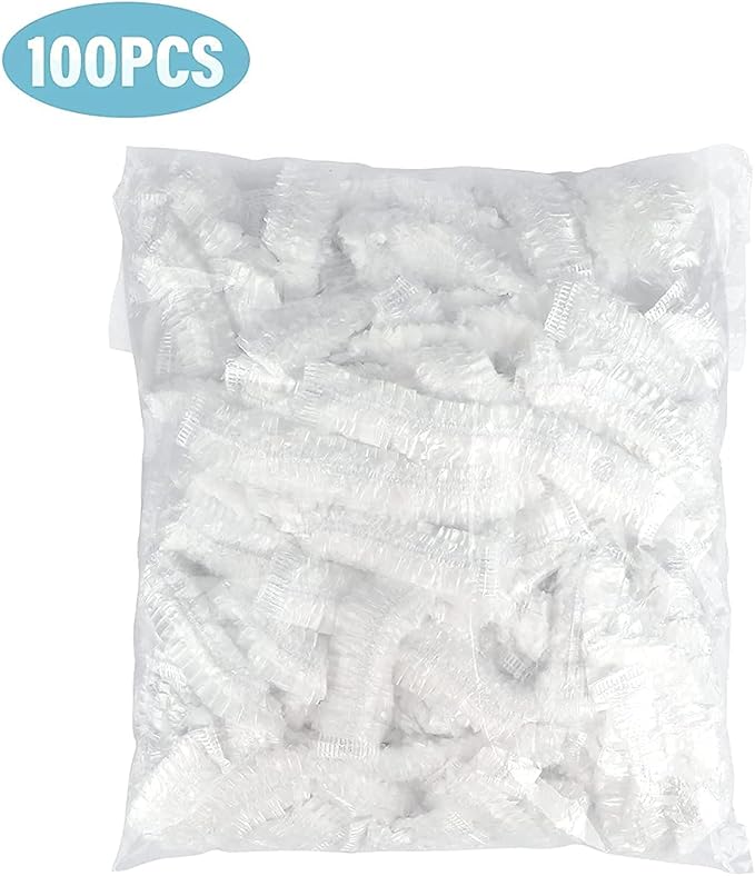 100 Pcs Dog Shower Cap Dog Ear Covers for Bathing Disposable Pet Shower Caps Plastic Overhanging Dog Ear Protection Cats Ear Drops Guard for Kitten Puppy Small Pets Bath Clear Waterproof (100 Pcs)