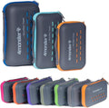 4Monster Camping Towel Super Absorbent, Quick Dry Microfiber Travel Towel, Fast Drying Ultra Soft Compact Gym Towel for Hiking Swimming Beach Yoga Travel Sports Backpack (Marine Blue, 71.00" x 35.00")