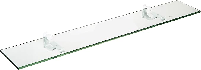 Spancraft Glass M-4.75x12-White Monarch Glass Shelf, White, 4.75" x 12"