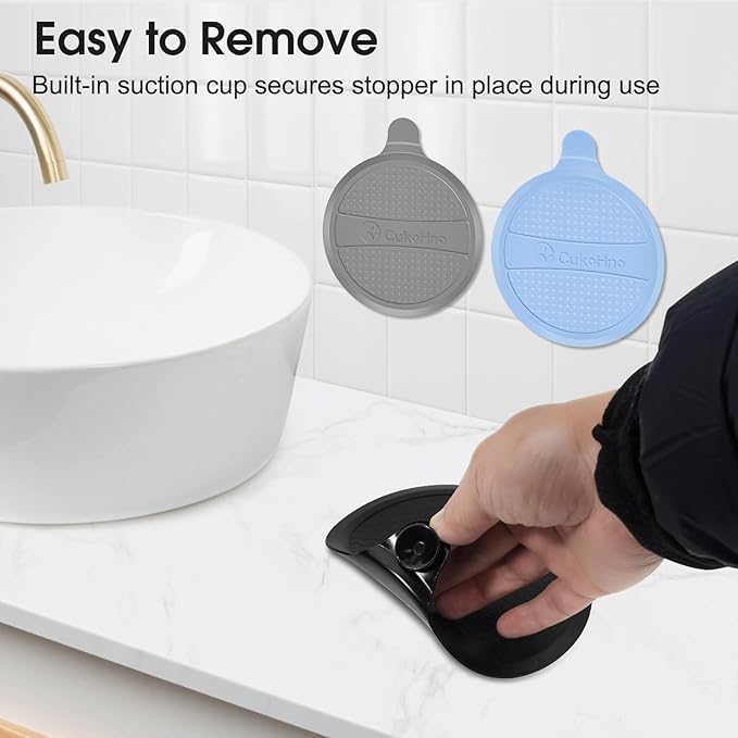Silicone Drain Stopper for Shower & Tub,2-Pack,Shower,Sink,Bathtub,Floor Drain- Super Seal for Hair Clog Prevention,No More Leaks & Bad Smells - 5.9″x 7.3″ (Patented Product)