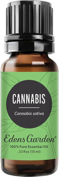 Edens Garden Cannabis Essential Oil- 100% Pure Premium Grade, Undiluted, Natural, Therapeutic, Aromatherapy, The Best for Diffuser, Skin, Candle, Humidifiers 10 ml (.33 fl oz)