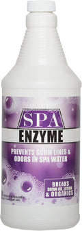 Spa & Hot Tub Enzymes - Quart - Prevents Scum Lines & Odors in Hot Tub & Spa Water, Breaks Down Oil, Lotion and Other Organics