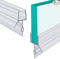 POZIA Clear Frameless Glass Shower Door Bottom Seal | Shower Door Sweep for Leak-Proof, Quick Installation to Create Reliable Water Barrier (2PACK-1/4in-22mm Gap)