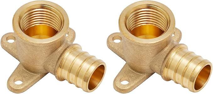 SUNGATOR 2-Pack PEX 3/4" x 1/2" Female NPT Drop Ear Elbow, from PEX B to Threaded Pipe