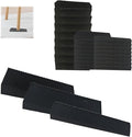 18 PCS Black Plastic Shims for Leveling Feet Stable, Multi-Purpose Rubber Shim with 3 Sizes, Extreme Weight Capacity Wedges Leveler for Toilet Shims, Doors, Windows, Sheds, Table
