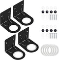 LEFTSTARER 4Pcs Soap Dispenser Wall Mount Bottle Holder, Shampoo Holder for Shower Wall, Shampoo Dispenser Holder for Bathroom Kitchen Toilet(4pcs Black)