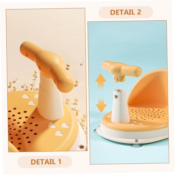 Bath Seat for Months Nonslip Portable Bathtub Support with Ergonomic Comfort and Lightweight Design for Safe Bathing and Playtime