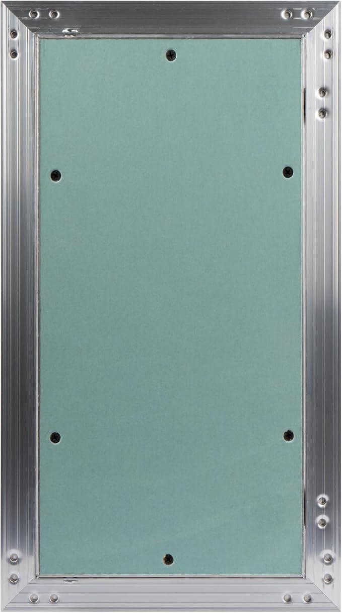 8" x 16" Inch Aluminum Drywall Access Panel - Service Shaft Door - Plumbing, Electricity, Heating, Alarm Wall Inspection hatch for Drywall - Bathroom Service Access Hole Cover