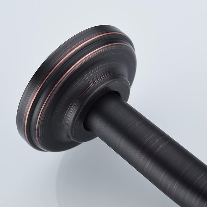 Angled Shower Arm with Flange ORB 6 Inch Stainless Steel Wall Mounted Extension Arm for Top Shower Head, Oil Rubbed Bronze (SA-606ORB)