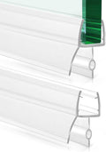 Bathroom Shower Door Seal Strip, 2PCS 36 Inch Shower Door Bottom Seal Strips, PVC Transparent Shower Door Seal Strip for 3/8"(10MM) Frameless Shower Door