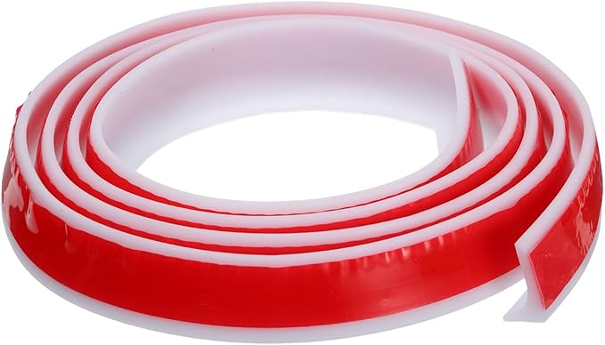 59"x0.8"x0.5" (LxWxH) Collapsible Shower Barrier Stopper - 1 Pack - Good for Bathroom Kitchen - L Shape Water Splash Guard Blocker - White