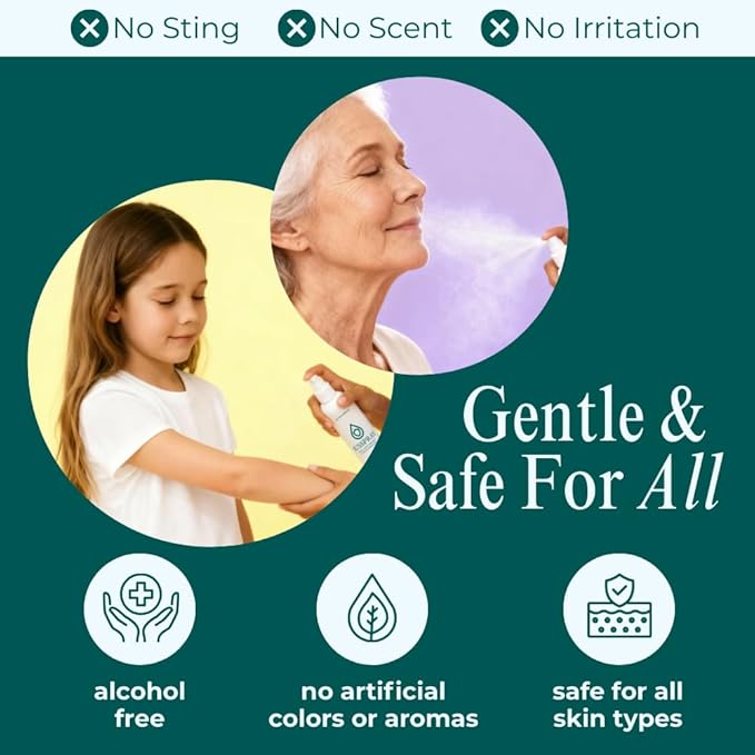 JusSpray™ Hypochlorous Acid (HOCl) Spray – Doctor Approved Skin Defense Mist 4 oz – Face & Body Toner for Sensitive, Acne & Eczema-Prone Skin, Redness Relief & Piercing Aftercare (3-Pack)