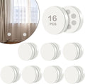 16 Pack Shower Curtain Weights, Rubber Covered Magnetic Curtain Weights, Shower Magnets for Curtain Liner Prevent from Blowing Around, Work for Drapery, Flag, Tablecloth (8 Pairs)