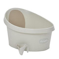 Toddler Bath Tub | Larger Bath for Bigger Kids at Bathtime | Includes Warm and Soft Foam backrest | Grippy Anti-Slip Surface | Includes Easy Drain Bath Plug | Cookies & Cream + Rinse Jug