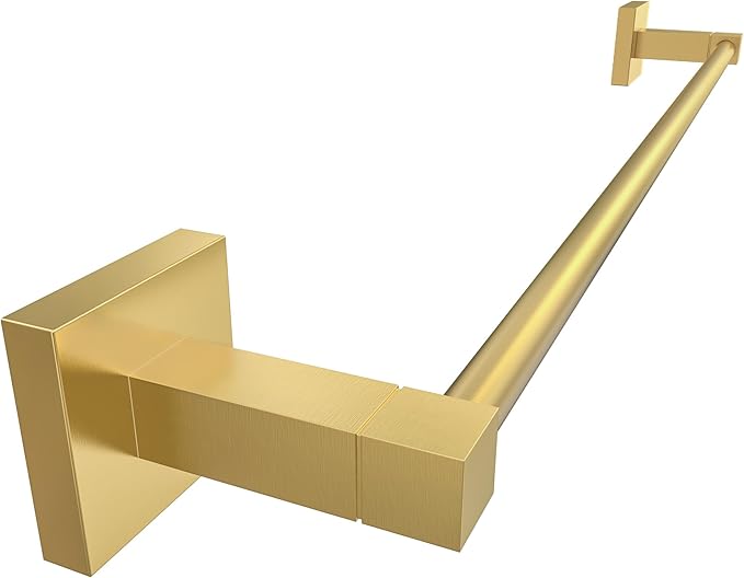 RUACQ Towel Bar 24 inch, Towel Racks for Bathroom, 304 Stainless Steel Towel Holder Wall Mounted, Heavy Duty Bathroom Decor Towel Rod (Brusehd Gold)