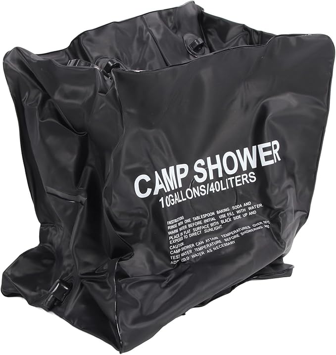 Solar Shower 40L, Portable Cam Shower with vable Hose, Thickened Solar Heating for oor Hiking Beach Swimming T, Includes Rope and Hose