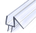 1/2" (12mm) Frameless Glass Shower Door Bottom Sweep – 40" (101.6cm) Ultra-Clear Drip Rail Seal Strip, 1 Piece for Leak Protection, Water Control & Easy DIY Installation