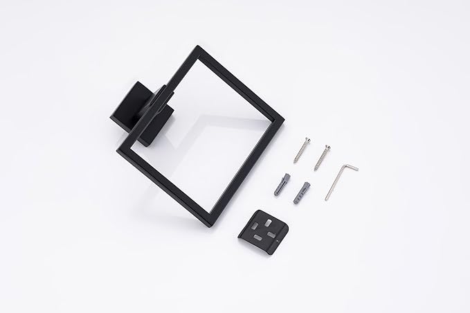 10 Pack Matte Black Bathroom Hardware Set - SUS304 Stainless Steel Wall-Mounted Towel Bar, Holder & Racks, 23.6 Inch