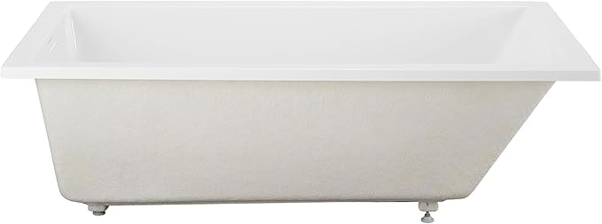 Swiss Madison Voltaire 72 x 36 Reversible Drain Soaking Drop-in Bathtub in Glossy White with Integrated Overflow, Drain Included