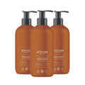 ATTITUDE Limited Edition Liquid Hand Soap, EWG Verified, Plant and Mineral-Based, Vegan Personal Care Products, Orange Cinnamon, 16 Fl Oz (Pack of 3)