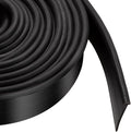 Shower Bottom Waterproof Door Rubber Sweep Trim Black Seal for Home Bathroom, 108 x 13/16 x 5/32 Inch Tee Insert Shape