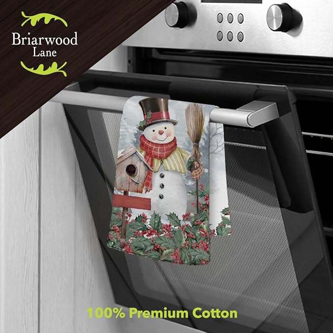 Briarwood Lane Jolly Snowman Welcome Cotton Hand Towel