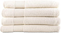 Hencely Premium Bath Towel Set of 4-28x58 Inches - High Absorbency, Quick Drying - 100% Soft Turkish Cotton Towels - Ideal for Home, Bathroom, Hotel, Spa, and Gym - Ivory