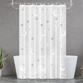 PEVA Shower Curtain, 72 x 72 Water Repellent Premium Bathroom Shower Curtain with 3 Magnetic Weights for Shower Stall, Bathtubs (Galaxy)