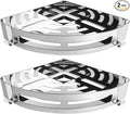 NearMoon Bathroom Shower Caddy 2 Pack, No Drill 304 Stainless Steel Shower Organizer with 2 Hooks (Corner Shelf, Chrome)