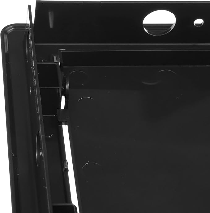6" x 6" Black Plastic Access Panel. Service Shaft Door Panel. Plumbing, Electricity, Heating, Alarm Wall Access Panel for Drywall. Bathroom Services Access Hole Cover.