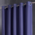 Furlinic Navy Blue Shower Curtain Liner Fabric Waterproof Shower Stall Curtains with Weighted Bottom for Bathroom RV Hotel,36x72 Inch.