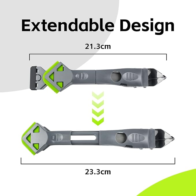 7 in 1 Upgraded Silicone Caulking Tool Kit; Multifunctional Caulk Removal Tools Set,Professional Caulk Scraper Tool for Sealant,Grout and Silicone Smoothing,Silicone Remover for Home Renovation