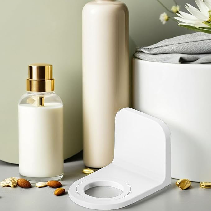Self Adhesive Shower Gel Bottle Rack Hook Wall Mounted Shampoo and Conditioner Holder Liquid Soap Shower Holder for Bathroom Organization ()