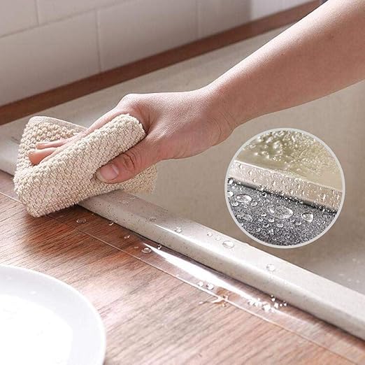 LLPT Caulk Tape Solid White 2 Inch x 33 Feet Extra Waterproof Heavy Duty Adhesive Caulking Strips for Sink Shower Bathtub Toilet Lavabo Kitchen (WS233)
