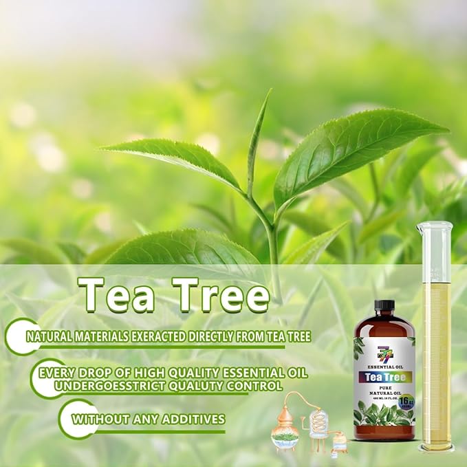 Tea Tree Essential Oil (16 oz / 480 ml) – Tea Tree Oils for diffusers, humidifiers, Home Baths, Cleaning Products, Yoga, DIY Soaps and DIY Scented Candles