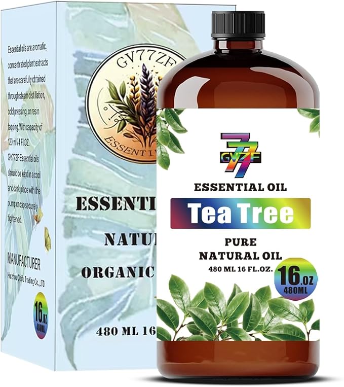 Tea Tree Essential Oil (16 oz / 480 ml) – Tea Tree Oils for diffusers, humidifiers, Home Baths, Cleaning Products, Yoga, DIY Soaps and DIY Scented Candles