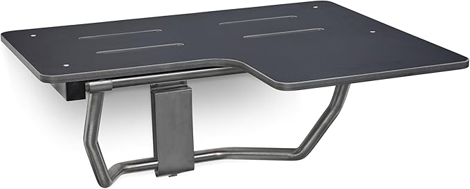 Seachrome 28" x 22.5” Black Reversible Folding Transfer Tub/Shower Seat, ADA Compliant